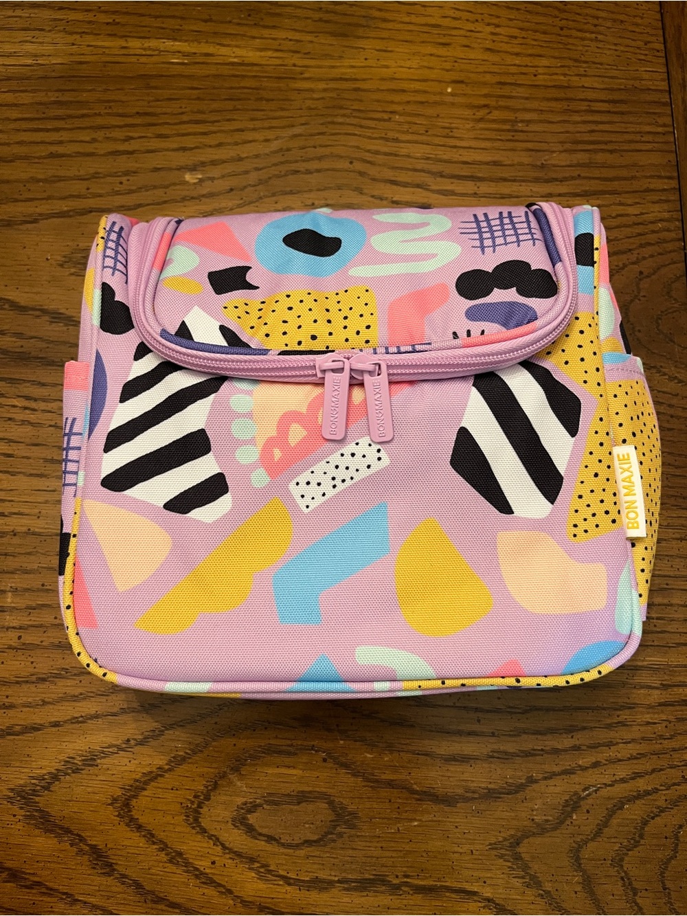 Bon Maxie "Eye Love Purple" travel toiletry bag